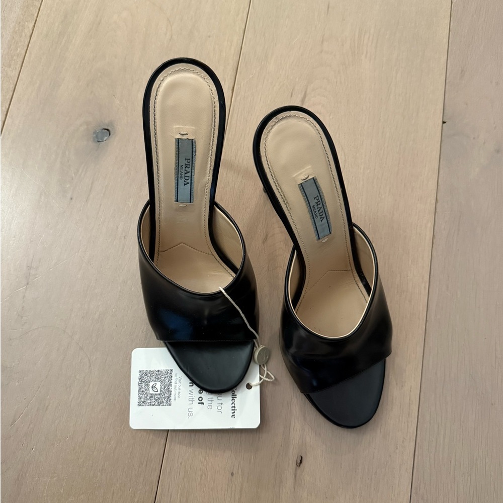 Prada Women's Elegant Black Mules